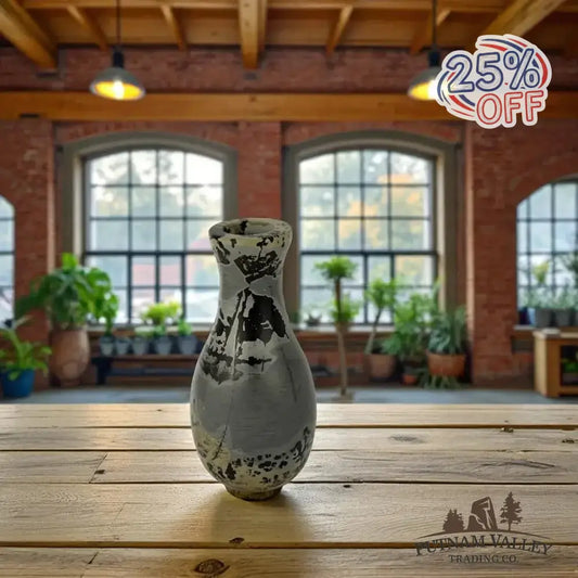 Chinese Painting Stone Gourd Vase - Putnam Valley Trading Co.