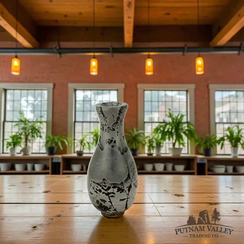 Chinese Painting Stone Gourd Vase - Putnam Valley Trading Co.