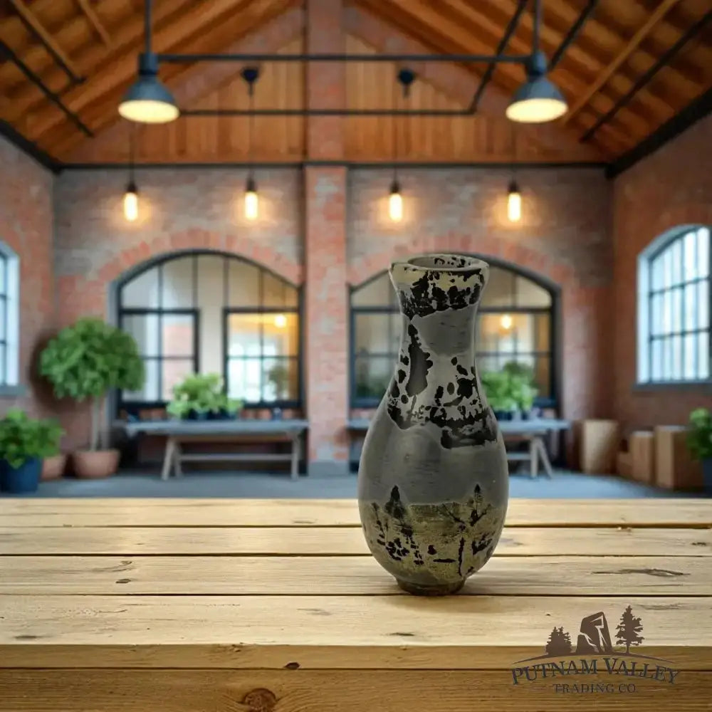 Chinese Painting Stone Gourd Vase - Putnam Valley Trading Co.