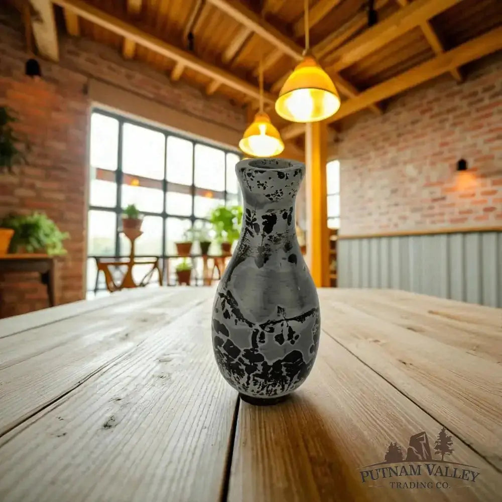 Chinese Painting Stone Gourd Vase - Putnam Valley Trading Co.