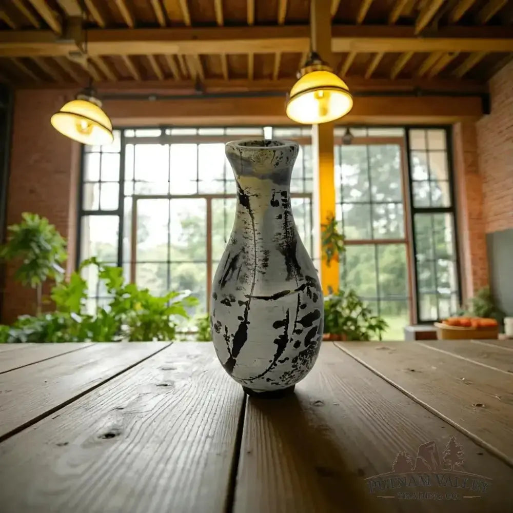 Chinese Painting Stone Gourd Vase - Putnam Valley Trading Co.
