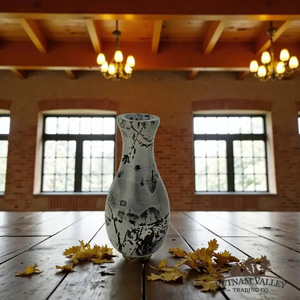 Chinese Painting Stone Gourd Vase - Putnam Valley Trading Co.
