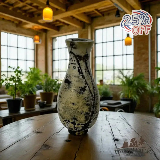 Chinese Painting Stone Gourd Vase - Putnam Valley Trading Co.