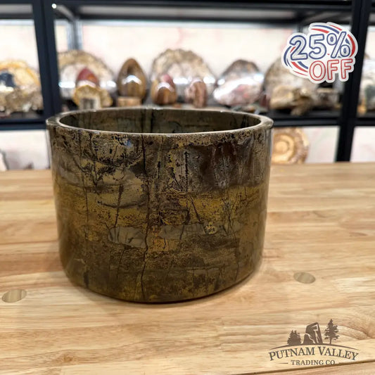 Chinese Painting Stone Large Bowl Bowl