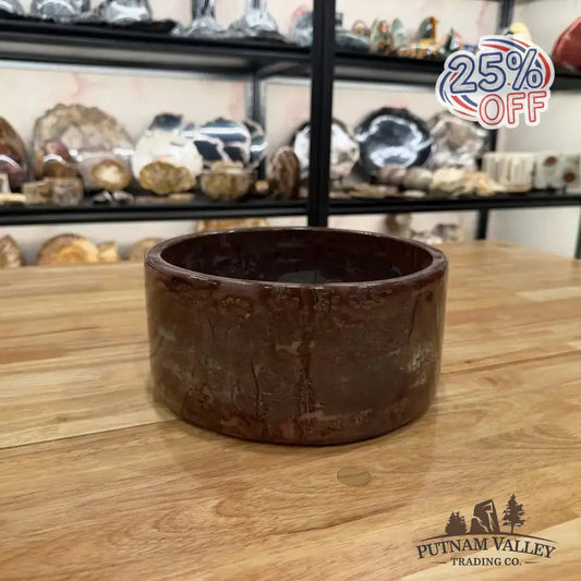 Chinese Painting Stone Large Bowl - Putnam Valley Trading Co.