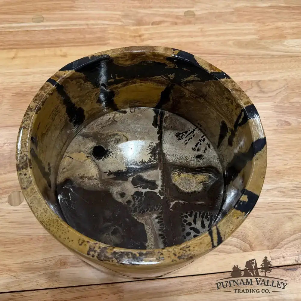 Chinese Painting Stone Large Bowl - Putnam Valley Trading Co.