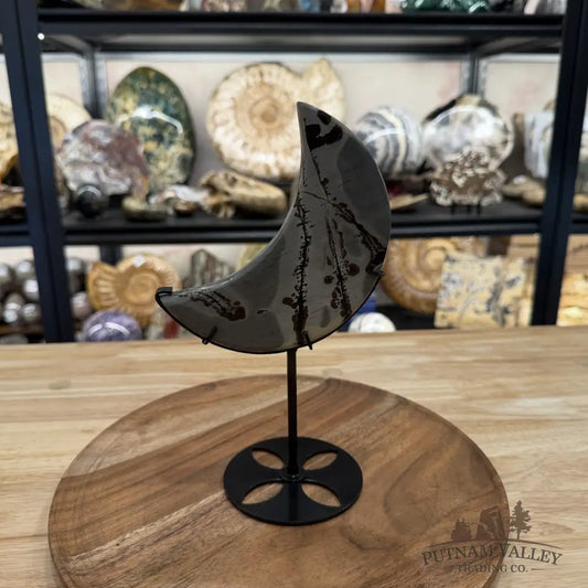 Chinese Picture Jasper Moon + Stand - Accent