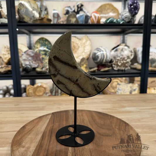 Chinese Picture Jasper Moon + Stand - Accent