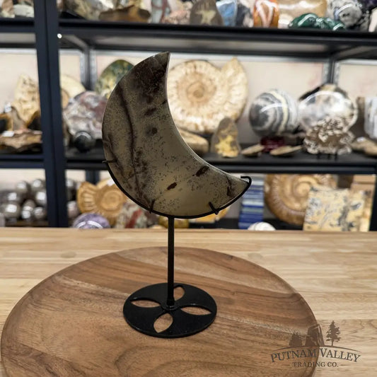 Chinese Picture Jasper Moon + Stand - Accent