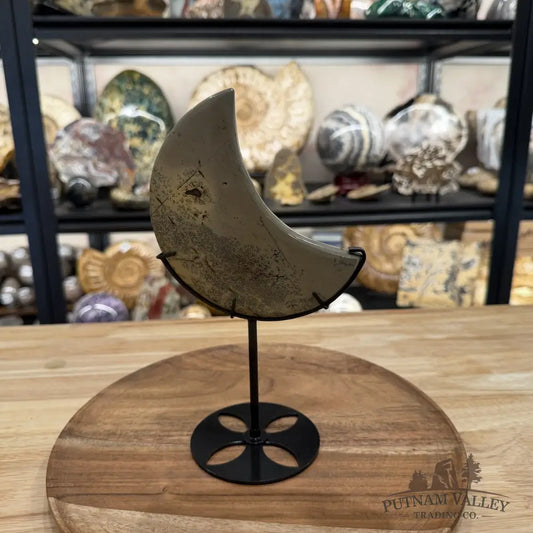 Chinese Picture Jasper Moon + Stand - Accent