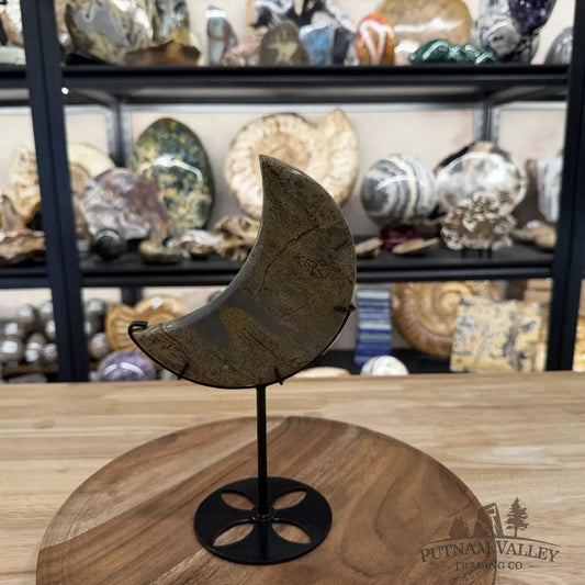 Chinese Picture Jasper Moon + Stand - Accent