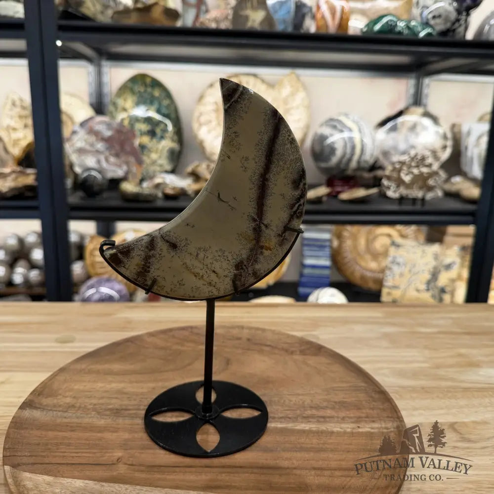 Chinese Picture Jasper Moon + Stand - Accent