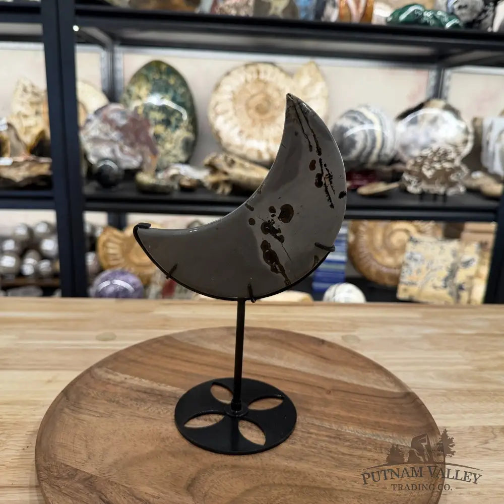 Chinese Picture Jasper Moon + Stand - Accent