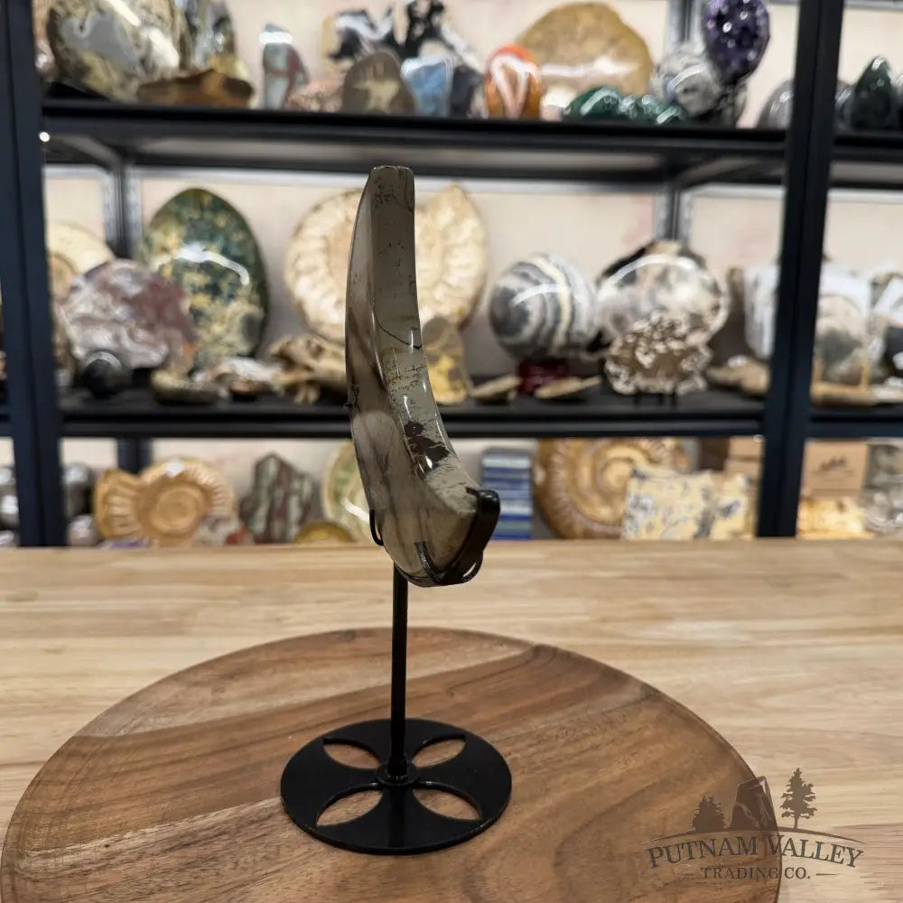 Chinese Picture Jasper Moon + Stand - Accent