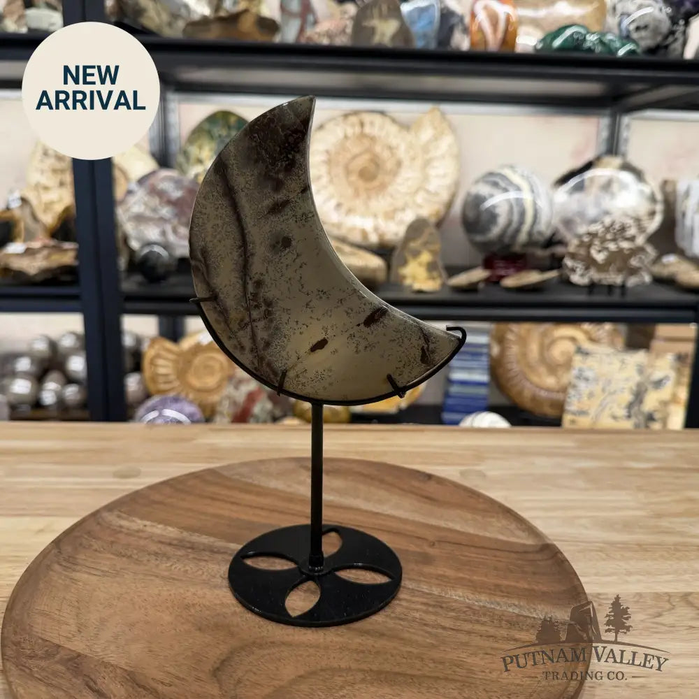 Chinese Picture Jasper Moon + Stand - Accent