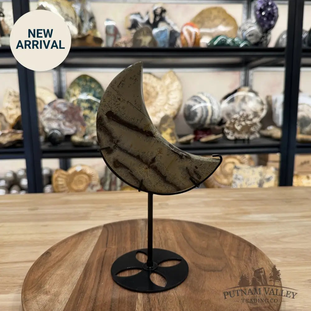 Chinese Picture Jasper Moon + Stand - Accent