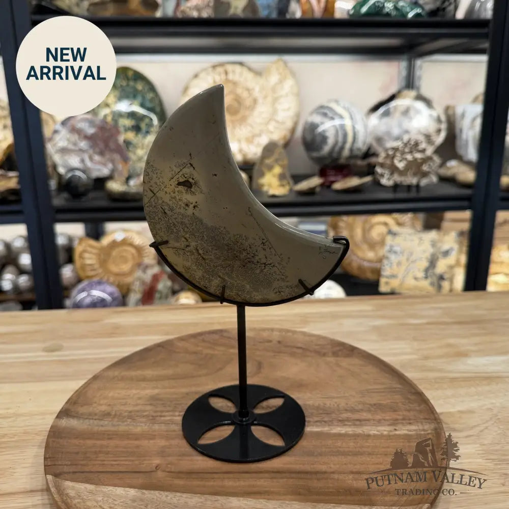 Chinese Picture Jasper Moon + Stand - Accent
