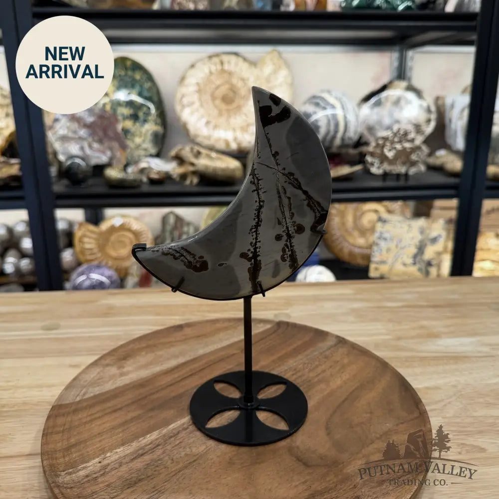Chinese Picture Jasper Moon + Stand - Accent
