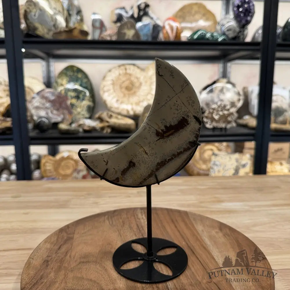 Chinese Picture Jasper Moon + Stand - Accent