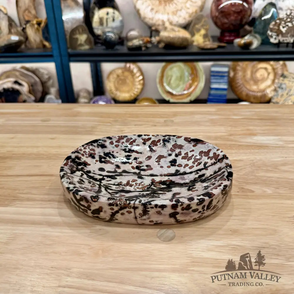 Chinese Picture Jasper Oval Dish 8.45’’ - Plate