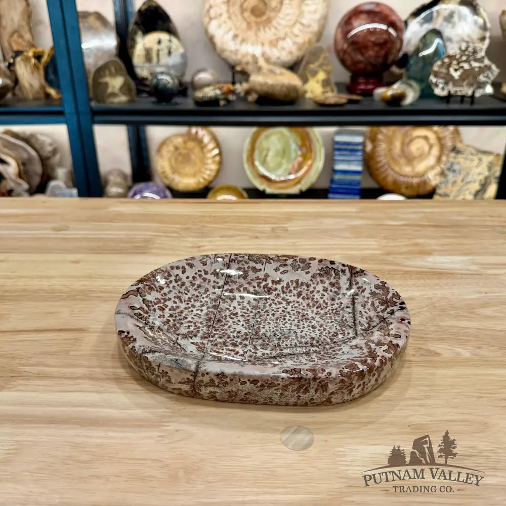 Chinese Picture Jasper Oval Dish 8.51’’ - Plate