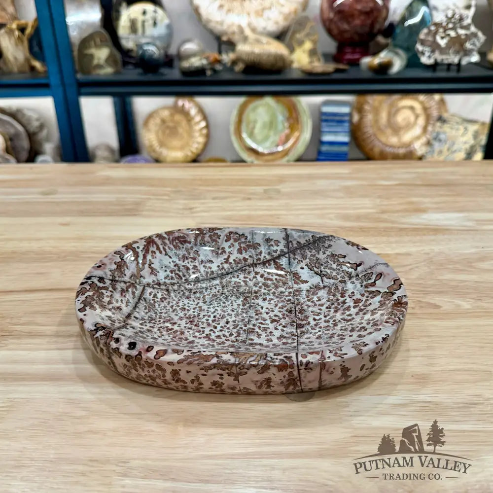 Chinese Picture Jasper Oval Dish 8.51’’ - Plate