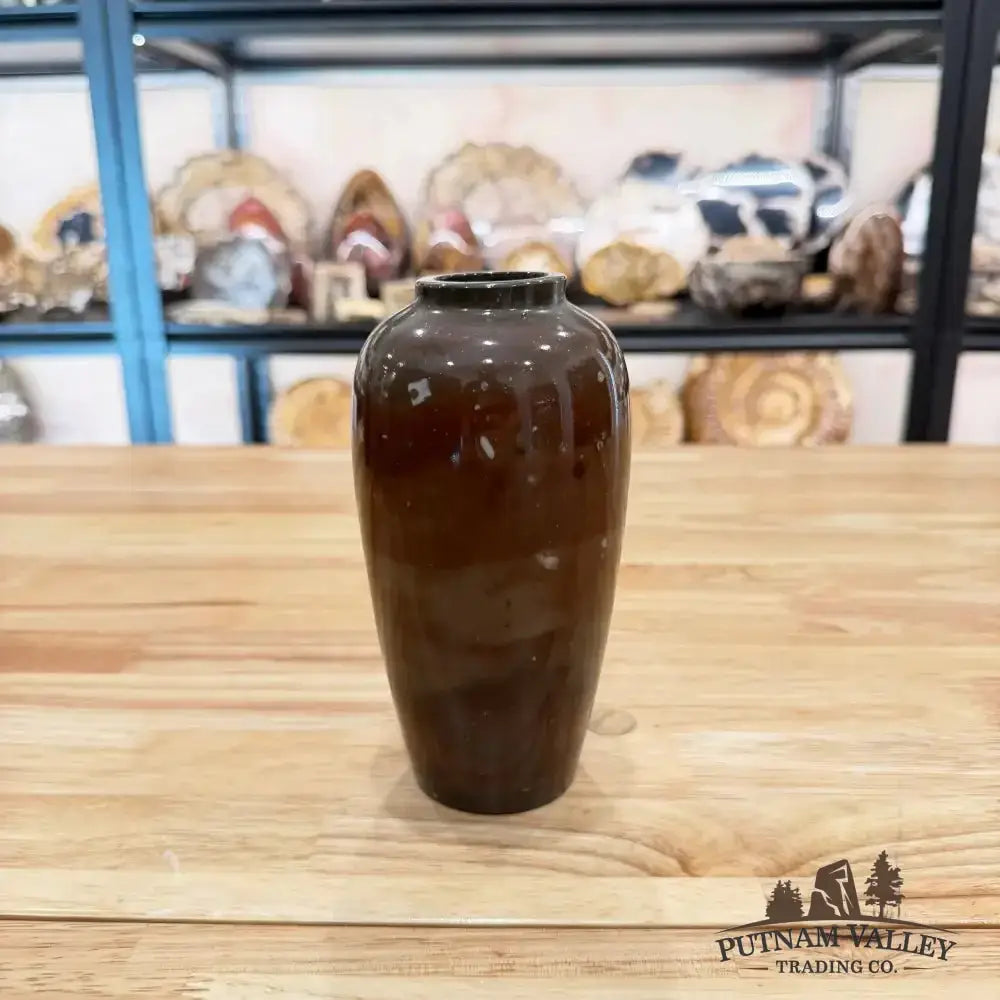 Chinese Painting Stone Ovoid Vase - Putnam Valley Trading Co.