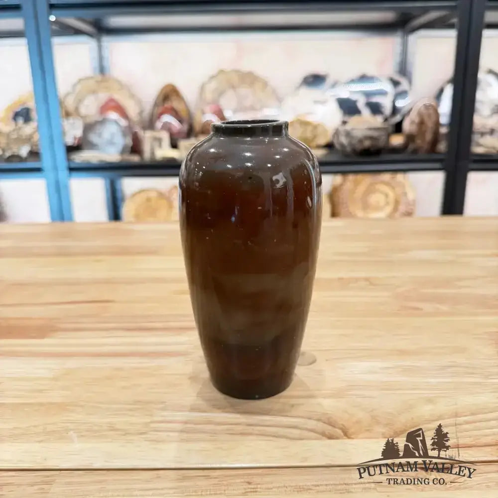 Chinese Painting Stone Ovoid Vase - Putnam Valley Trading Co.