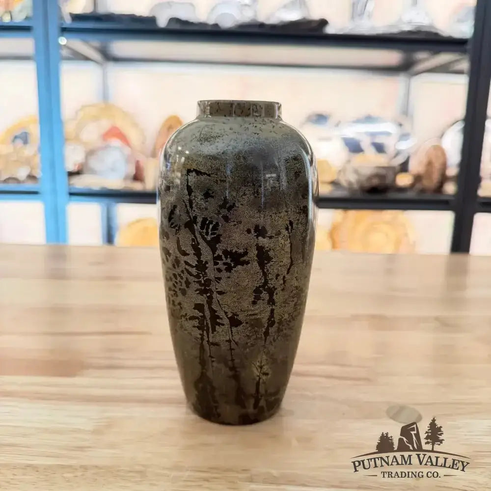 Chinese Painting Stone Ovoid Vase - Putnam Valley Trading Co.