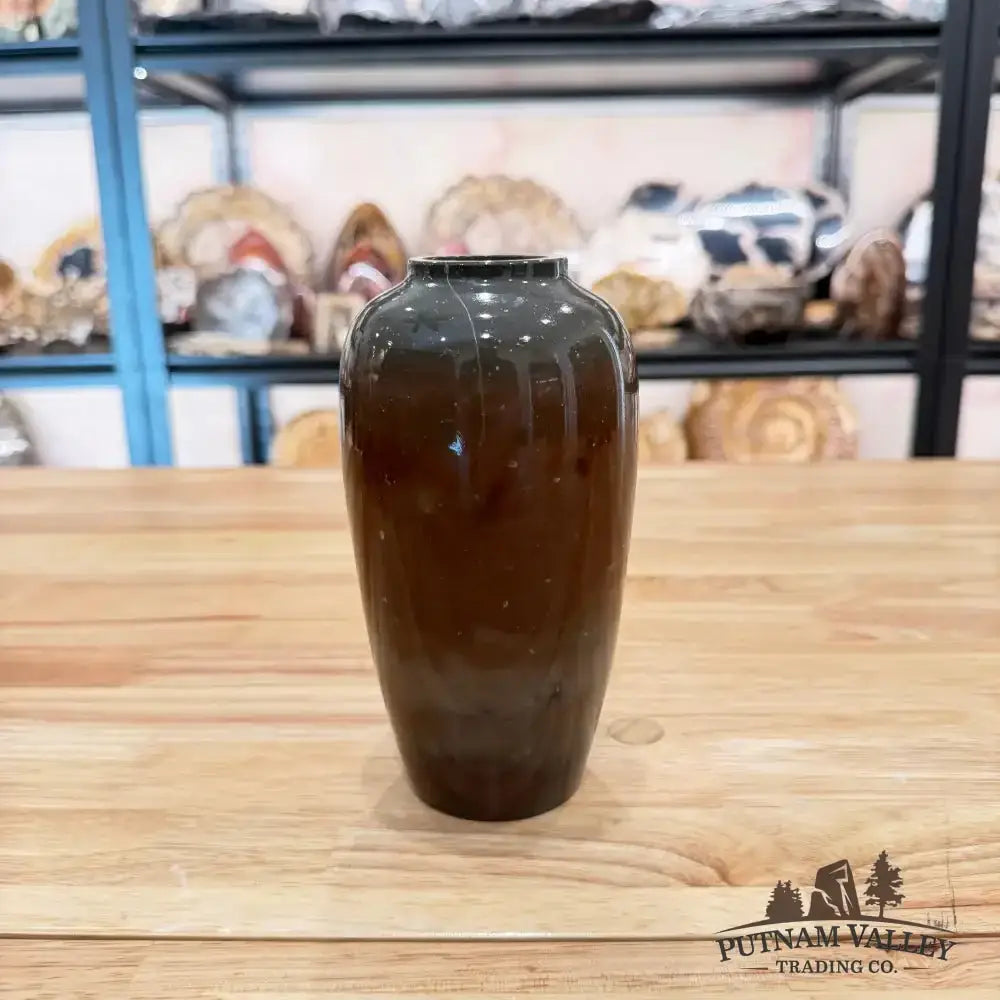 Chinese Painting Stone Ovoid Vase - Putnam Valley Trading Co.
