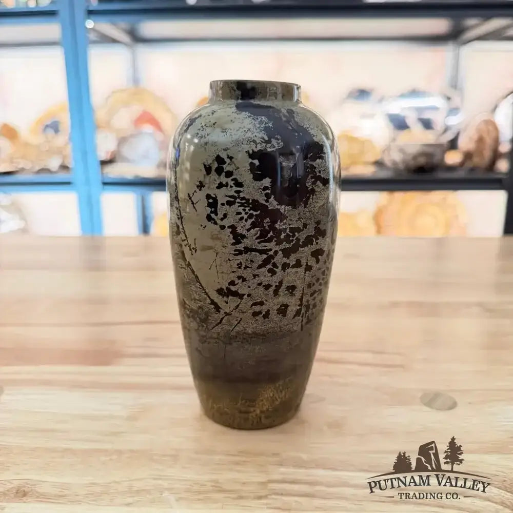 Chinese Painting Stone Ovoid Vase - Putnam Valley Trading Co.