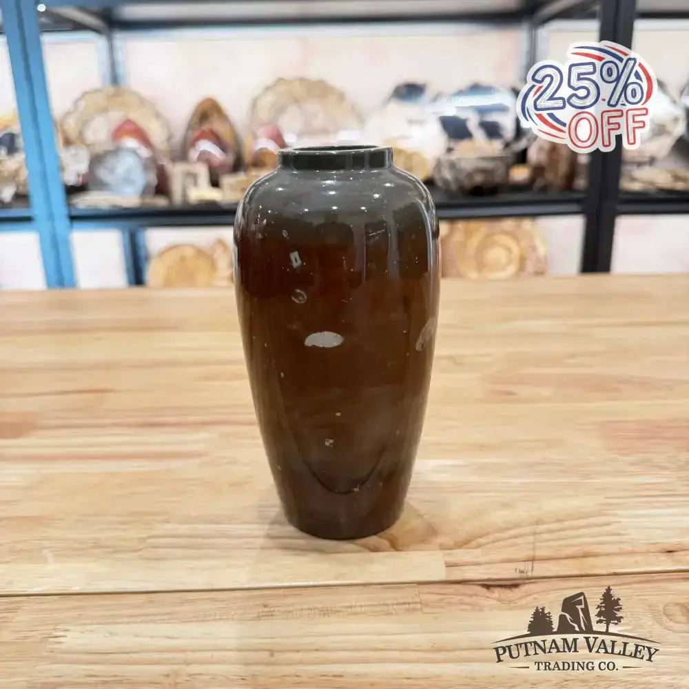 Chinese Painting Stone Ovoid Vase - Putnam Valley Trading Co.