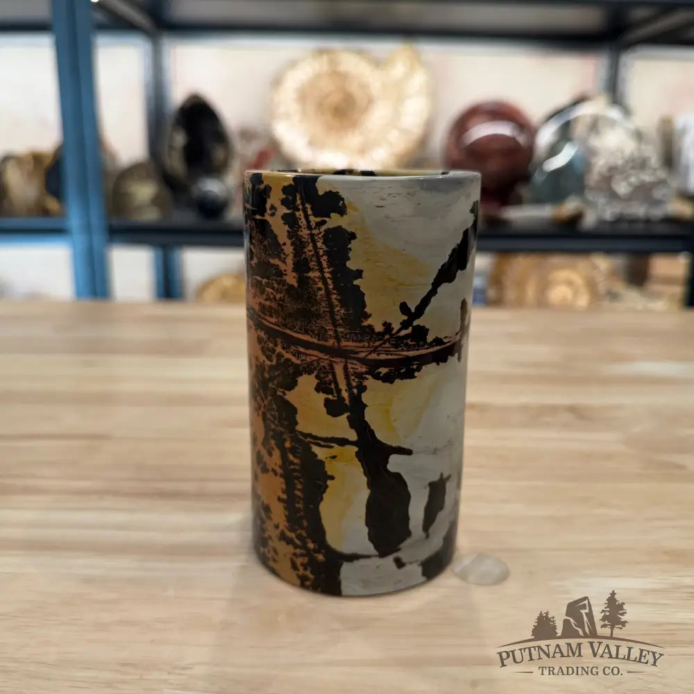 Chinese Picture Jasper Pen Holder 1.46 - Vase