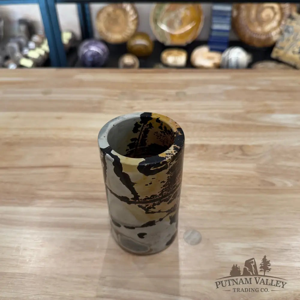 Chinese Picture Jasper Pen Holder 1.46 - Vase