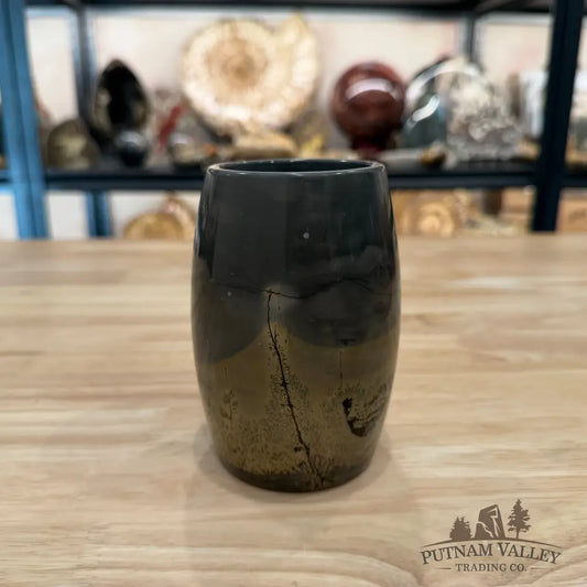 Chinese Picture Jasper Pen Holder 4.7’’ 1.82 - Vase