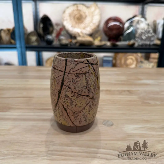 Chinese Picture Jasper Pen Holder 4.7’’ 1.68 - Vase