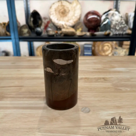 Chinese Picture Jasper Pen Holder 1.? - Vase