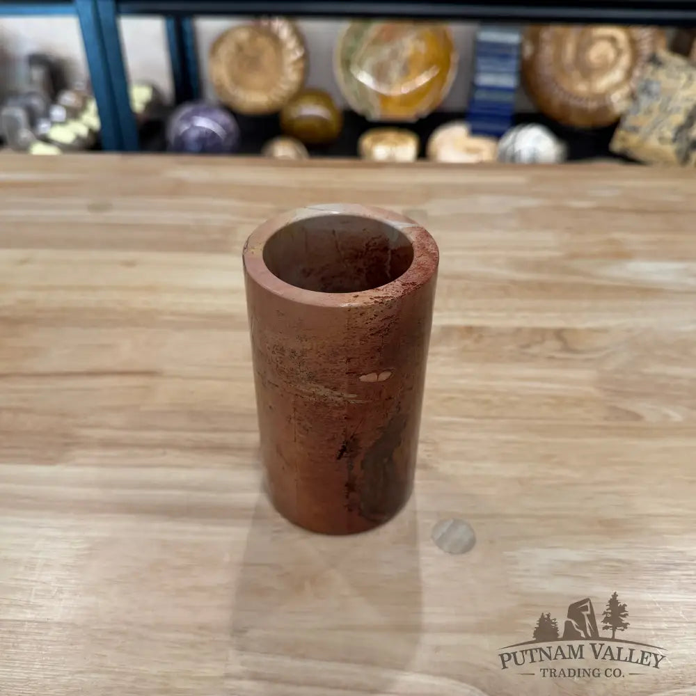 Chinese Picture Jasper Pen Holder 1.74 - Vase