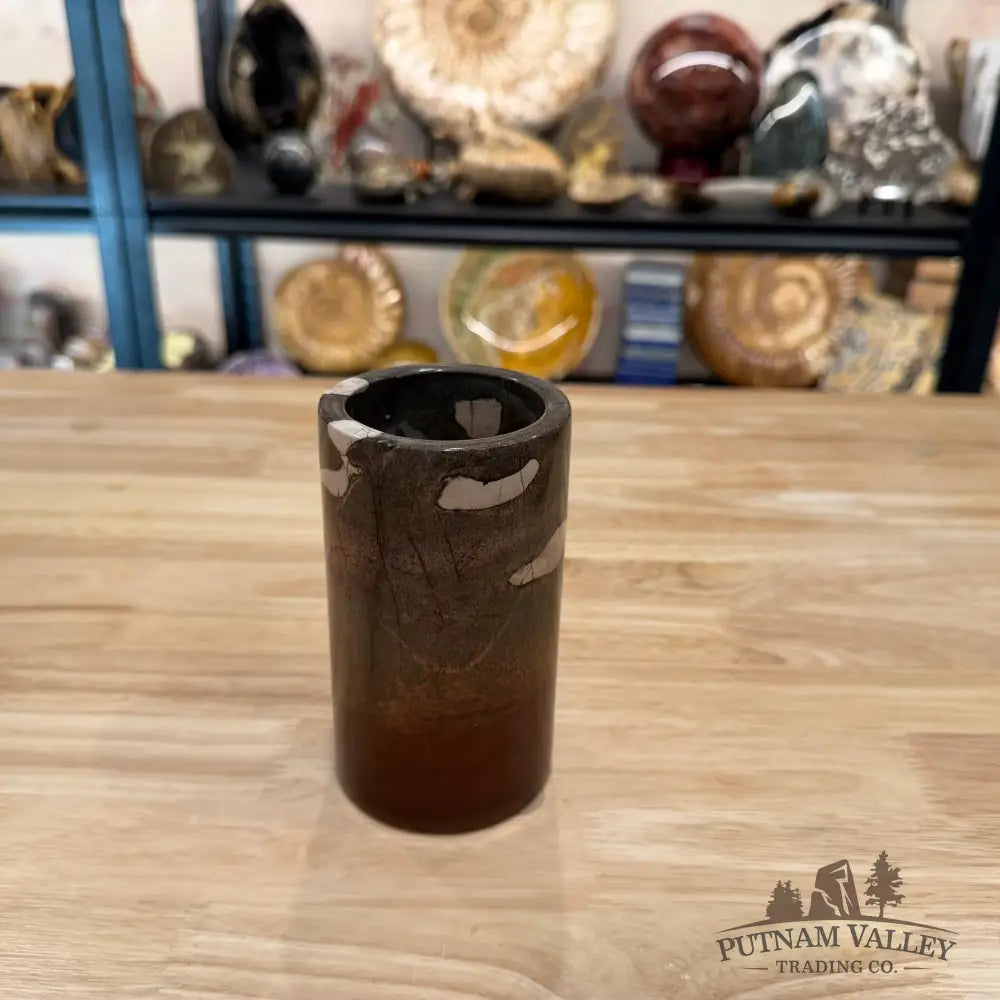 Chinese Picture Jasper Pen Holder 1.56 - Vase