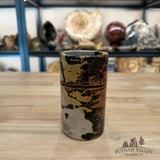 Chinese Picture Jasper Pen Holder 1.46 - Vase