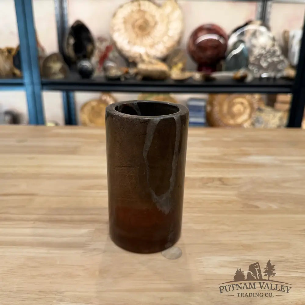 Chinese Picture Jasper Pen Holder 1.? - Vase