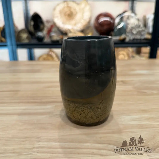 Chinese Picture Jasper Pen Holder 4.7’’ 1.82 - Vase