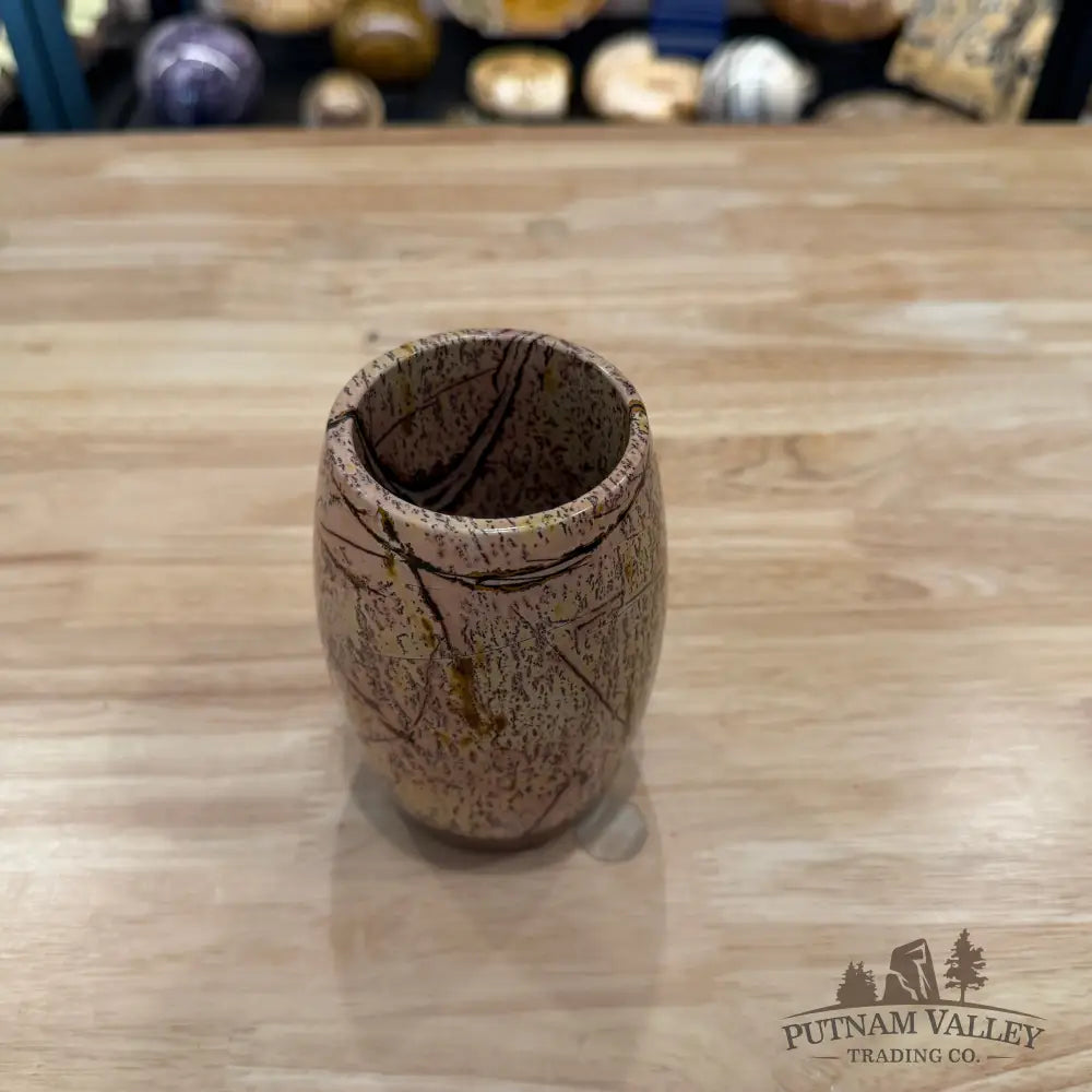 Chinese Picture Jasper Pen Holder 4.7’’ 1.68 - Vase