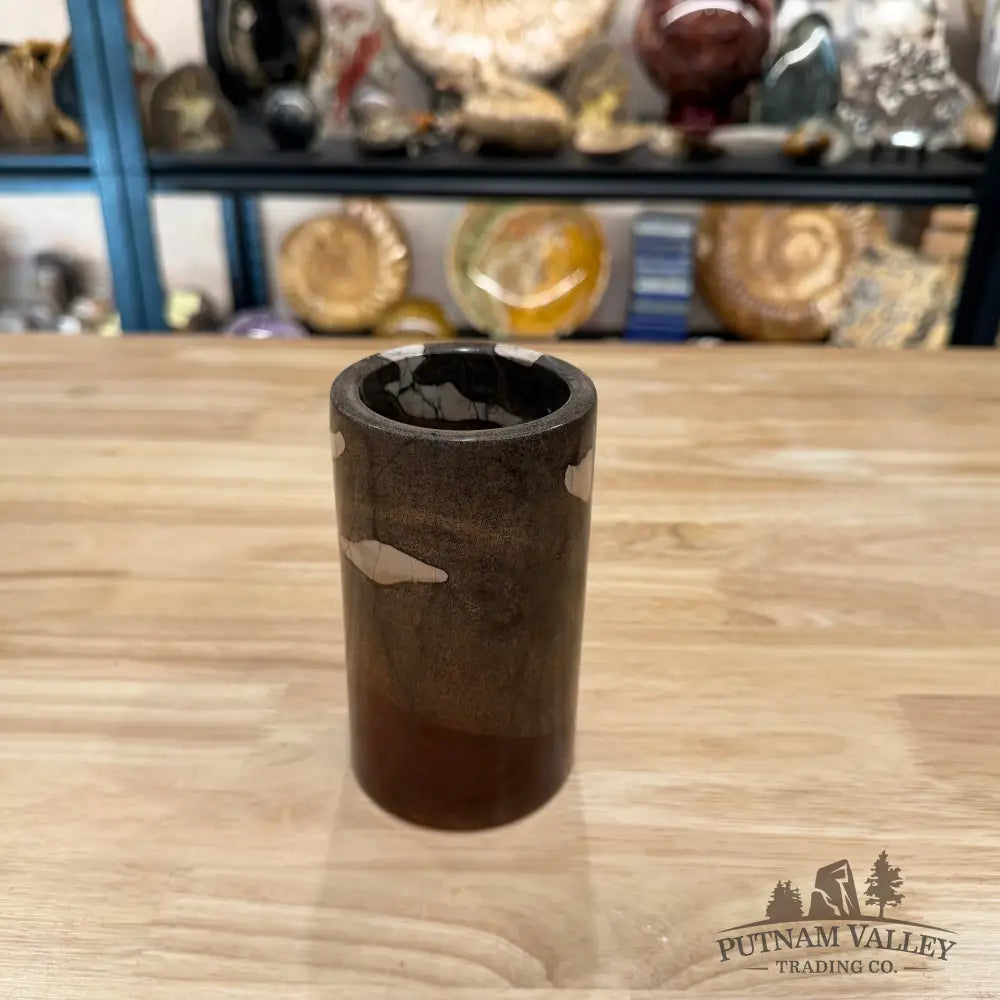 Chinese Picture Jasper Pen Holder 1.56 - Vase