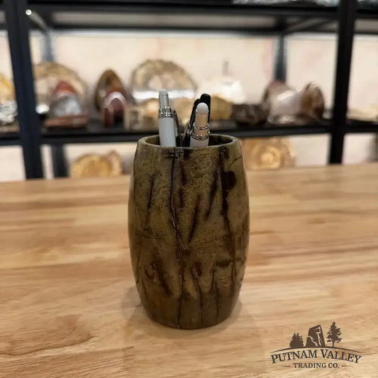 Chinese Painting Stone Pen Holder - Putnam Valley Trading Co.