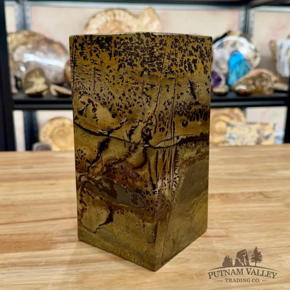Chinese Picture Jasper Pillar Accent 8’’ Accent