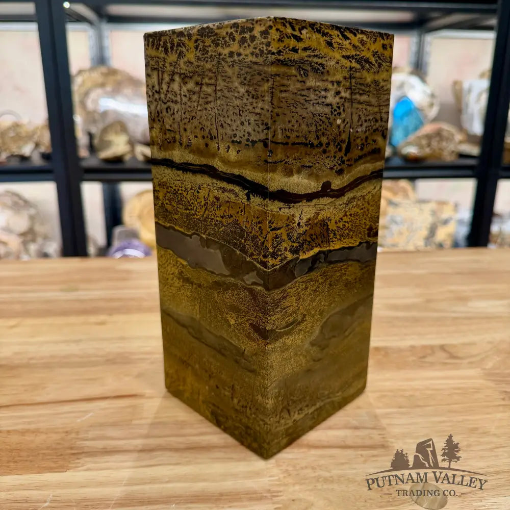 Chinese Picture Jasper Pillar Accent 9.2’’ Accent