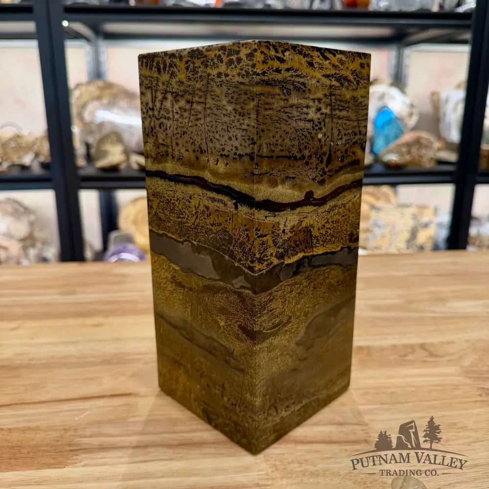 Chinese Picture Jasper Pillar Accent 9.2’’ Accent