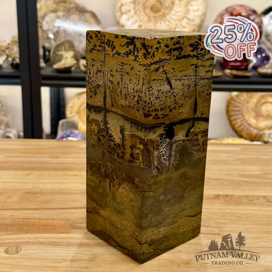 Chinese Picture Jasper Pillar Accent 9.5’’ Accent