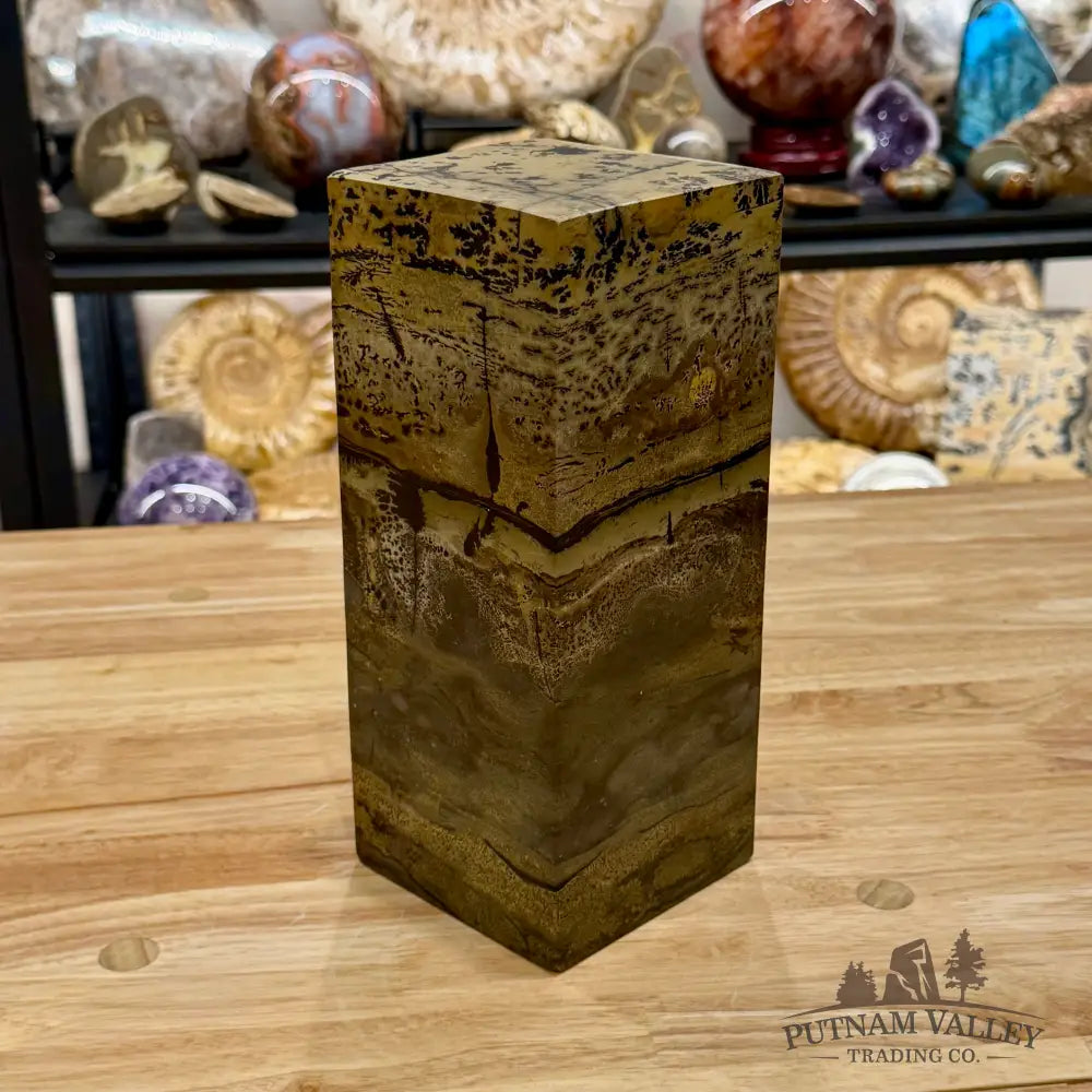 Chinese Picture Jasper Pillar Accent 9.5’’ Accent